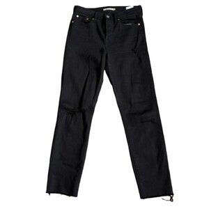 Levi’s Black Wedgie Raw Hem Jeans US 26